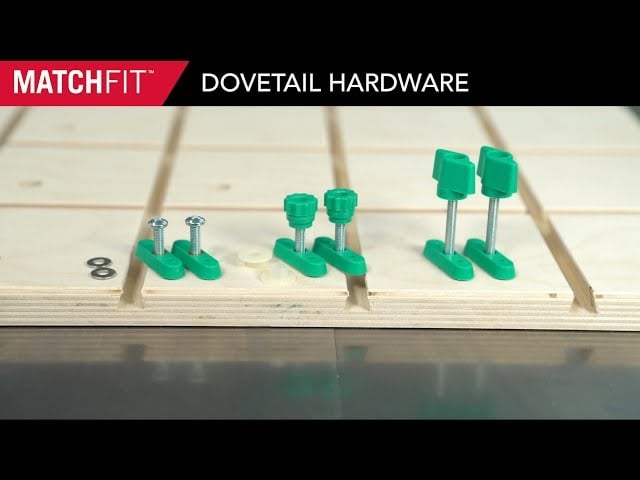 Introducing MATCHFIT Dovetail Hardware by MICROJIG