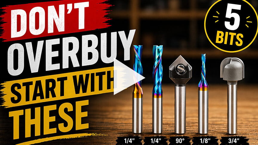 The First 5 CNC Bits Every Beginner Should Buy (Woodworking) | ToolsToday